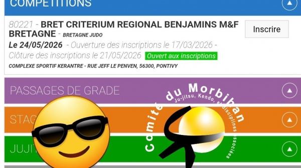 Les Qualifiés Benjamines et Benjamins pour le critérium Régional (25 mai 2026)